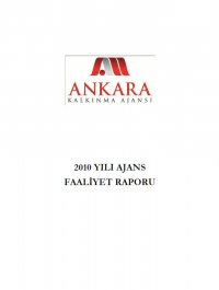 Ankara Kalkınma Ajansı 2010 Yılı Faaliyet Raporu