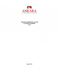 Ankara Kalkınma Ajansı 2017 Yılı Faaliyet Raporu