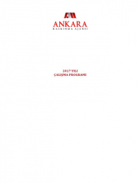 Ankara Kalkınma Ajansı 2017 Yılı Çalışma Programı