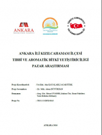 Ankara İli Kızılcahamam İlçesi Tıbbi ve Aromatik Bitki Yetiştiriciliği Pazar Araştırması