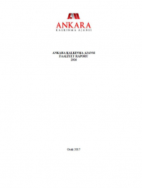 Ankara Kalkınma Ajansı 2016 Yılı Faaliyet Raporu